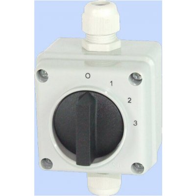 Elektromet Vačkový spínač 0-1-2-3 3P 12A v krytu IP65 Arc E12-63 921263 – Hledejceny.cz