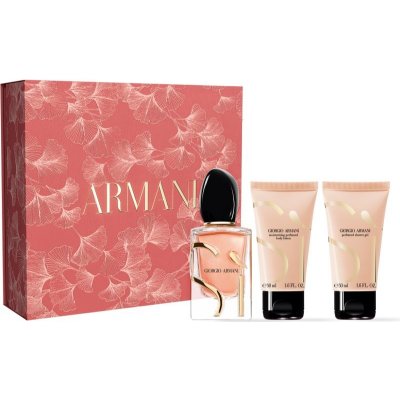 Armani Sì Armani Sì Intense EDP 50 ml + sprchový gel 50 ml + tělové mléko 50 ml – Hledejceny.cz
