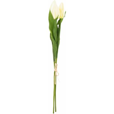 Umělá kytice tulipánů krémová, 50 cm – Zbozi.Blesk.cz