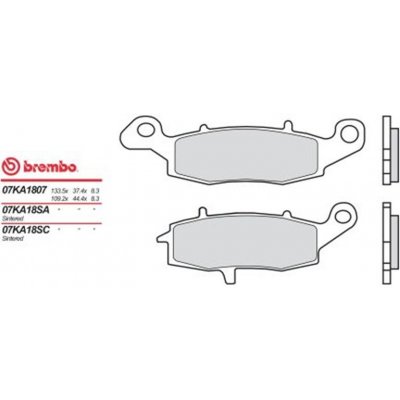 Přední brzdové destičky Brembo Suzuki 650 DL V STROM (right) 2004 - směs 07 | Zboží Auto