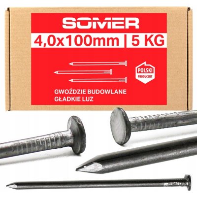 Stavební hřebíky Somer 100 mm, 520 ks, 5 kg – Hledejceny.cz