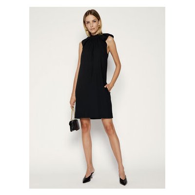 Victoria Beckham šaty Fluid Crepe 2220WDR001185B černá – Zbozi.Blesk.cz