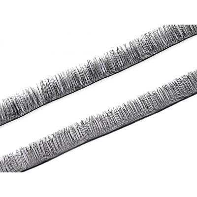 Umělé řasy na panenky/ hračky 790759 černá, délka řasy 1cm, návin 20cm, balení 2ks – Sleviste.cz