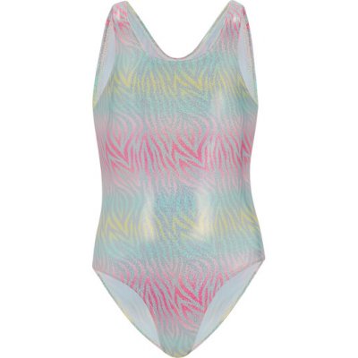Regatta Dívčí jednodílné plavky Katrisse RKM029 Ombre Metallic Zebra Print – Zboží Dáma
