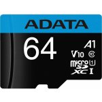 ADATA Pro microSDXC 64 GB UHS-I AUSDX64GUICL10-RA1 – Zboží Živě