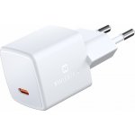 Nabíječka cestovní SWISSTEN GaN USB-C (PD), 33W, bílá – Zboží Živě