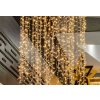 Vánoční osvětlení DECOLED Interiérová LED světelná záclona 1x1,5m teple bílá 150 diod