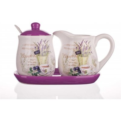 BANQUET Sada mléčenka s cukřenkou LAVENDER 4 ks – Sleviste.cz