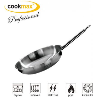 Cookmax Professional Pánev nerezová 36 cm 6,5 cm