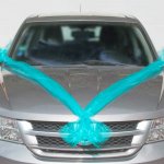 Šerpa na auto do tvaru V - tyrkysová (1 set) – Zboží Mobilmania