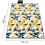 SPRINGOS Pikniková deka 200x150 cm tropický vzor PM042 – Zboží Dáma