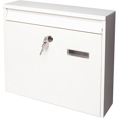Portaferm Poštovní schránka PM 44, 362 × 322 × 100 mm, ocel, bílá 20026800 – Zboží Mobilmania