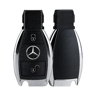 Náhradní obal klíče pro 2-tlačítkový klíč Mercedes-Benz (chromový) - 4. generace EIC-192