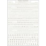 Woodland Scenics propisot písmena zkrácená Gothic R.R. bílá MG738 – Zboží Dáma