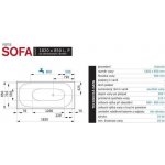Santech SOFA 182 x 85 cm SASOF182P – Hledejceny.cz