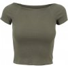 Dámská Trička Ladies Off Shoulder Rib Tee olive