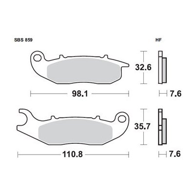 Brzdové destičky DP Brakes přední HONDA PCX 125 rok 19-24 – Hledejceny.cz