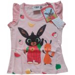 Lehké bavlněné dívčí tílko s motivem zajíčka Binga, ideální pro letní dny růžové – Sleviste.cz