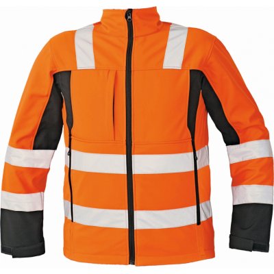 Cerva hi-vis softshellová bunda MALTON reflexní oranžová