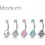 Šperky4U piercing do pupíku titan TIT1104-M – Zboží Dáma