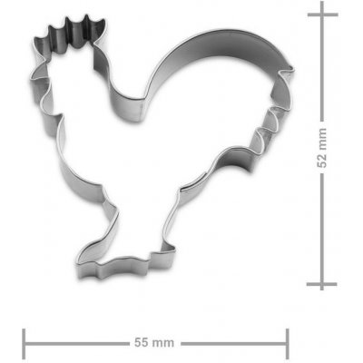 Vykrajovátko kohoutek 55x52mm - 1 ks – Hledejceny.cz