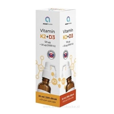 Orin ADAMPharm Vitamin K2 + D3 kapky 30 ml – Hledejceny.cz