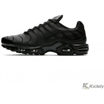 Nike Air Max Plus Triple Black Leather – Zboží Mobilmania