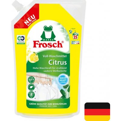 Frosch gel 24 pracích dávek Citrus na bílé prádlo 1,8 l – Zboží Mobilmania