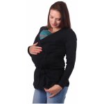 Jožánek zavinovací kabátek pro těhotné a nosící ženy Michaela černý – Zboží Dáma