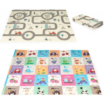 ECOTOYS Skládací hrací podložka pro děti Veselé město – Hledejceny.cz