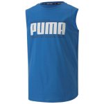 Puma ACTIVE sportS GRAPHIC TEE B modrá chlapecké sportovní triko – Zboží Mobilmania