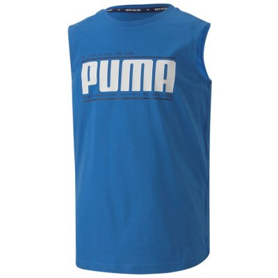 Puma ACTIVE sportS GRAPHIC TEE B modrá chlapecké sportovní triko – Zboží Mobilmania