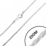 Šperky eshop Stříbrný řetízek vzor hádek rovné a zatočené části, šířka R04.02 – Zboží Mobilmania