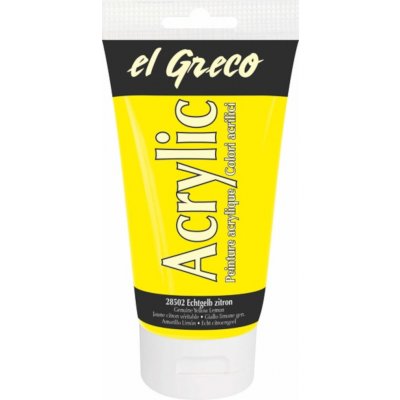 Kreul El Greco akrylová barva 150 ml citrónová – Sleviste.cz