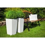 Lamela Květináč Finezja 250 x 250 mm ratan bílý – Hledejceny.cz