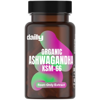 Daily Organic Ashwagandha KSM-66 60 kapslí – Hledejceny.cz