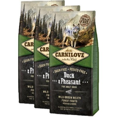 Carnilove Duck & Pheasant for Adult Dogs 3 x 12 kg – Hledejceny.cz