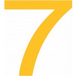 PermaLean číslo 7 - žluté PermaLean čísla 95 mm – Zboží Dáma