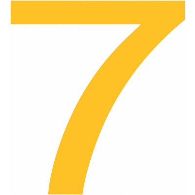 PermaLean číslo 7 - žluté PermaLean čísla 95 mm – Zboží Dáma