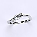 Čištín bílé zlato zirkon čirý VR 218 – Zboží Dáma