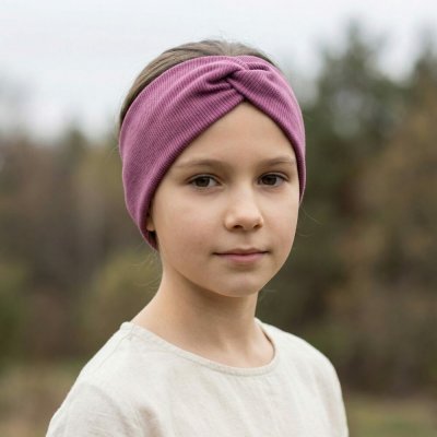 My Mimi Dívčí čelenka s křížením Švěstková – Zboží Dáma