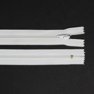 Spirálový zip, šíře 3 mm, délka 18 cm, bílá – Hledejceny.cz