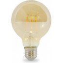 Tesla LED žárovka GLOBE G80 VINTAGE, E27, 5W, 230V, 540lm, 2400K, 360st, zlatá