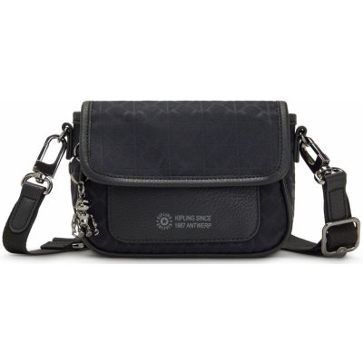 Kipling kabelka Inaki S Signature Black – Zboží Mobilmania