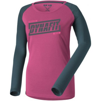 Dynafit Dámské tričko 24 7 LONG SLEEVE SHIRT tmavě růžová – Sleviste.cz