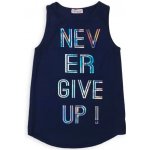 Minoti dívčí tílko s nápisem NEVER GIVE UP modré – Zboží Mobilmania