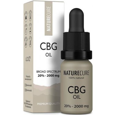 Nature Cure CBG olej 20 % CBG 2000 mg 10 ml – Hledejceny.cz