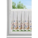 Hotová záclona ROZALIE bílá / žlutá - s tunelem – Zboží Mobilmania