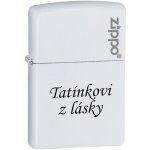 Zippo matný bílý s nápisem 725245 – Hledejceny.cz