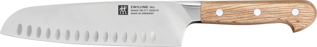 Zwilling Pro Wood nůž Santoku s výbrusem 18 cm